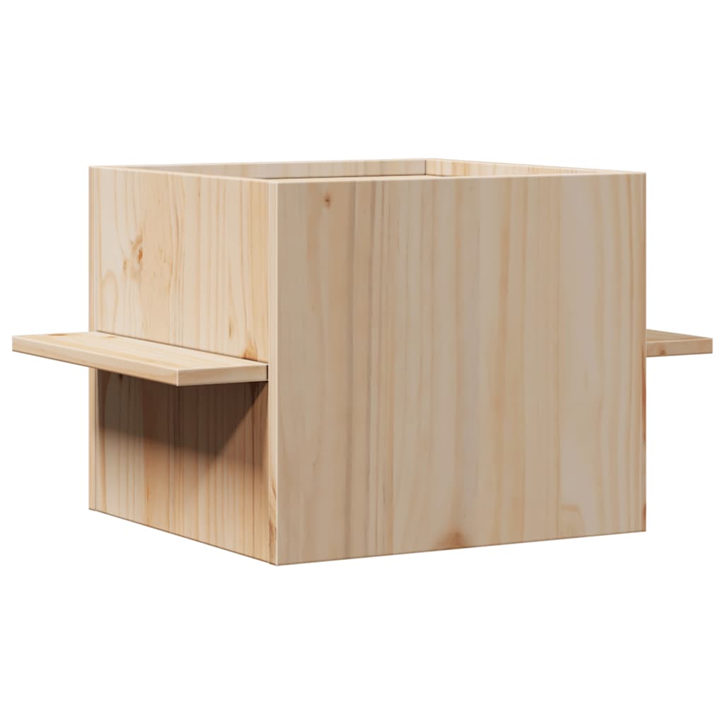 Macskaház 51x35x30 cm tömör fa fenyőfa