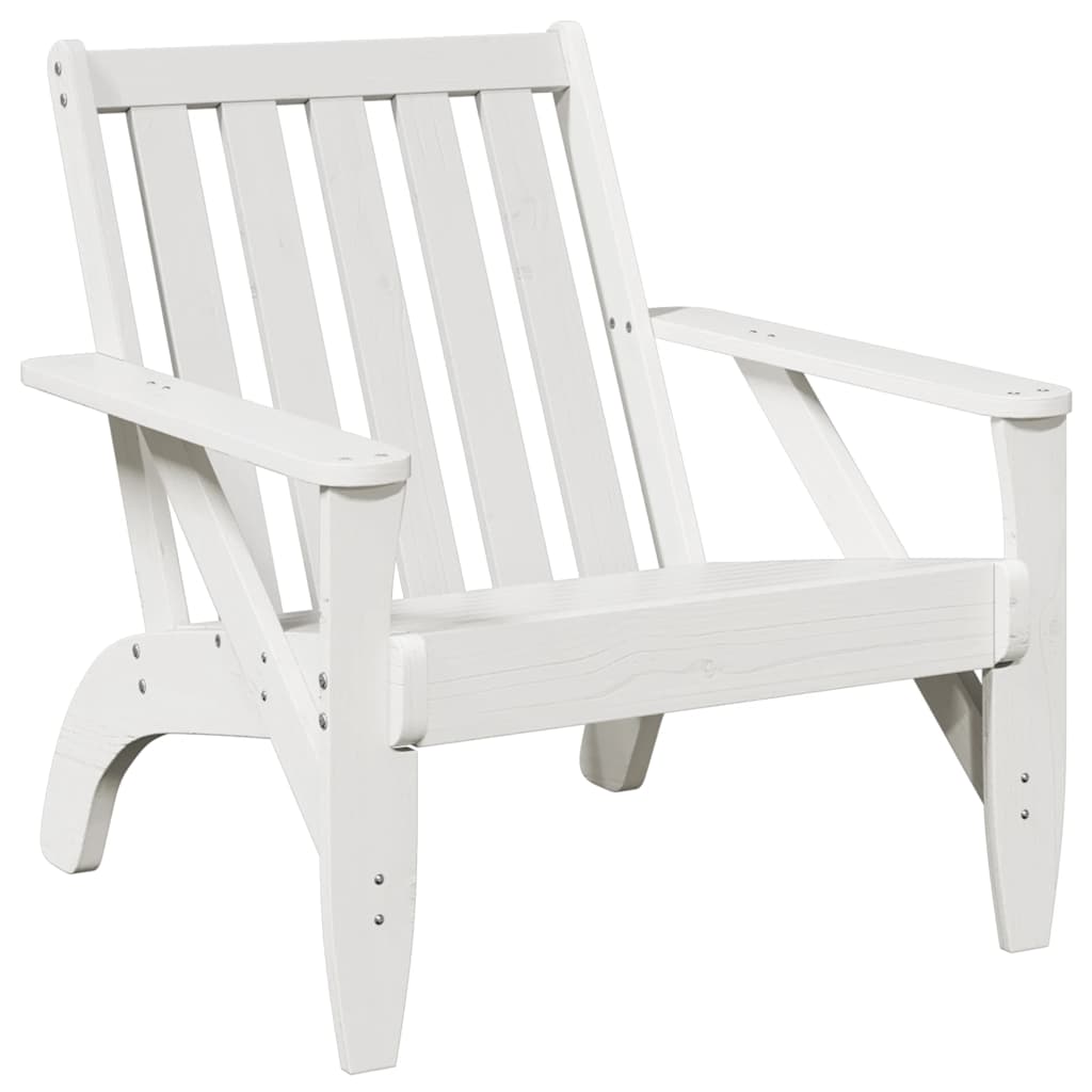 Kerti adirondack székek 2 db fehér 75x77x77 cm tömör fa fenyőfa
