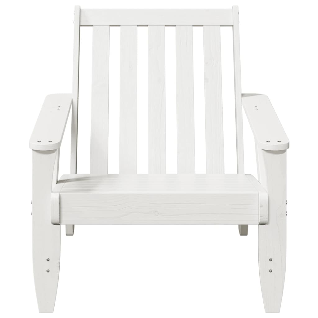 Kerti adirondack székek 2 db fehér 75x77x77 cm tömör fa fenyőfa