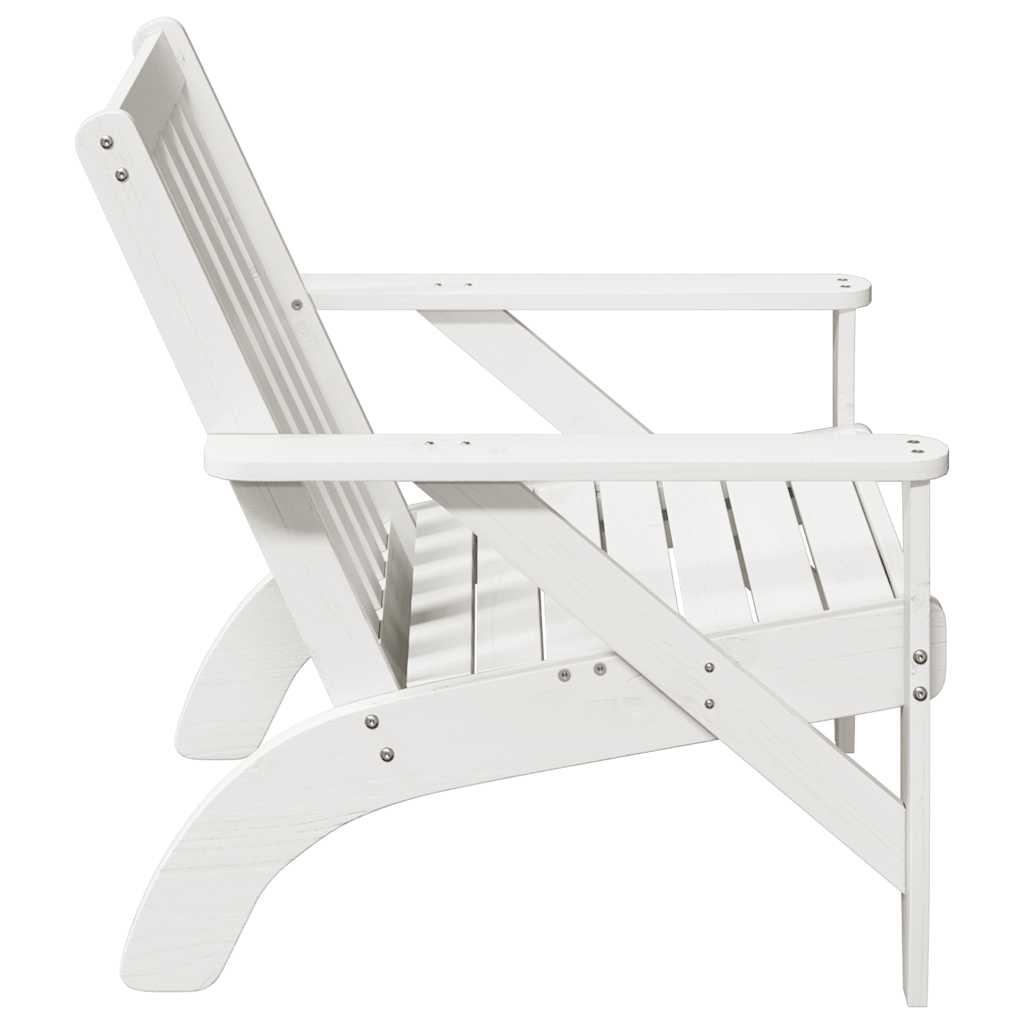 Kerti adirondack székek 2 db fehér 75x77x77 cm tömör fa fenyőfa