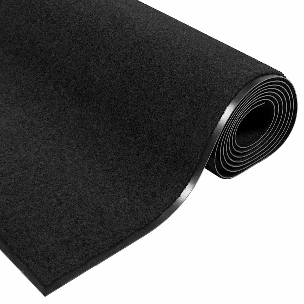 Ajtószőnyeg Fekete 120 x 250 cm 100% Poliamid