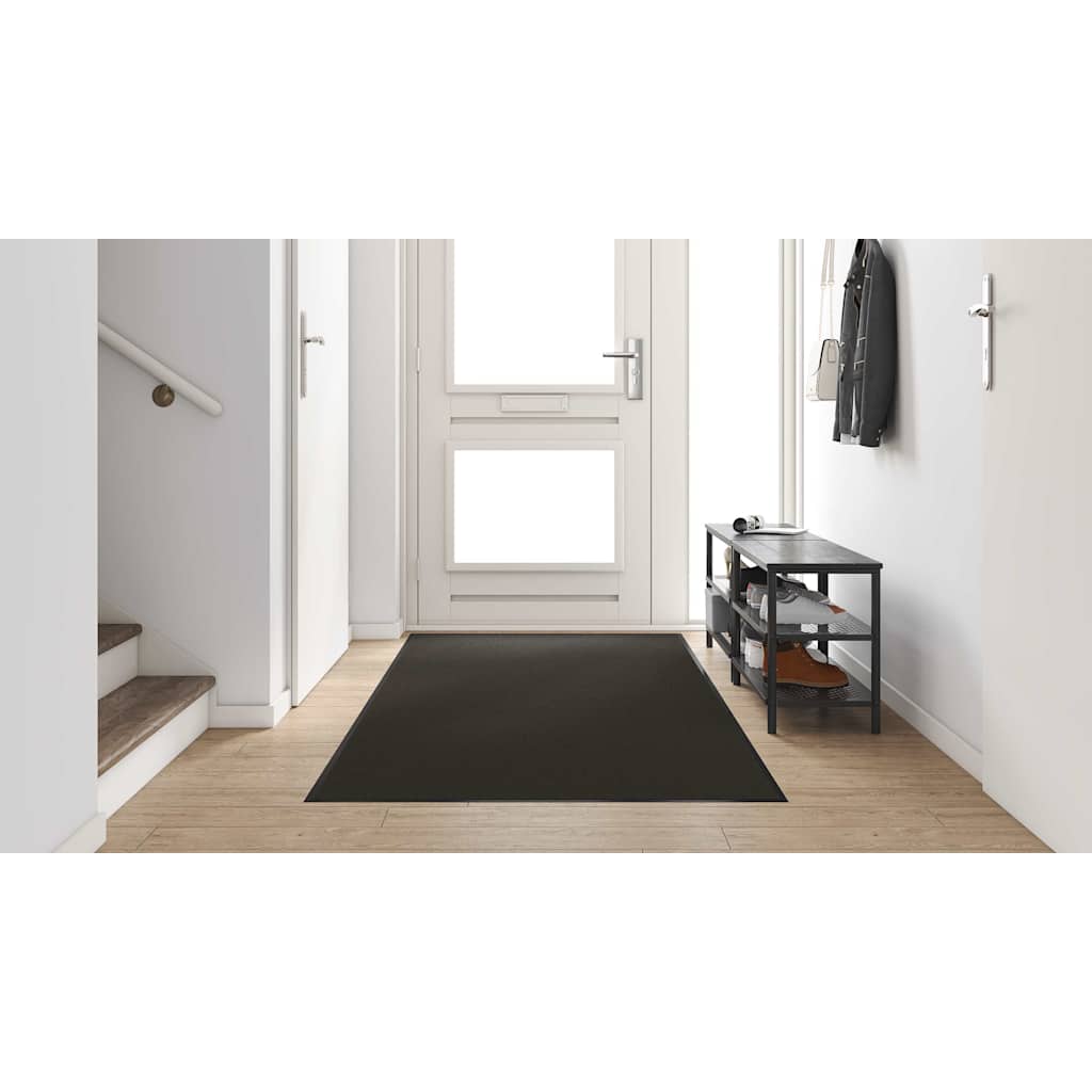 Ajtószőnyeg Egyéb Fekete 120 x 300 cm Poliamid és PVC