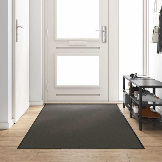 Ajtószőnyeg Antracit és fekete 120 x 250 cm Poliamid és PVC