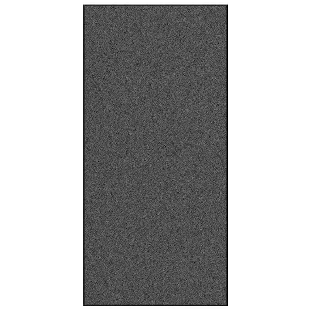 Ajtószőnyeg Antracit és fekete 120 x 250 cm Poliamid és PVC