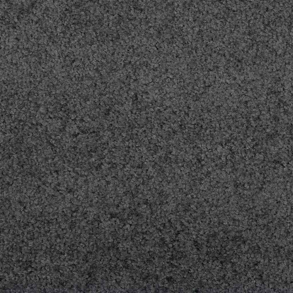 Ajtószőnyeg Antracit és fekete 120 x 350 cm Poliamid és PVC