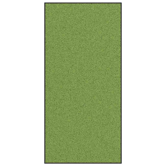 Ajtószőnyeg Egyéb Zöld és Fekete 120 x 250 cm Poliamid és PVC