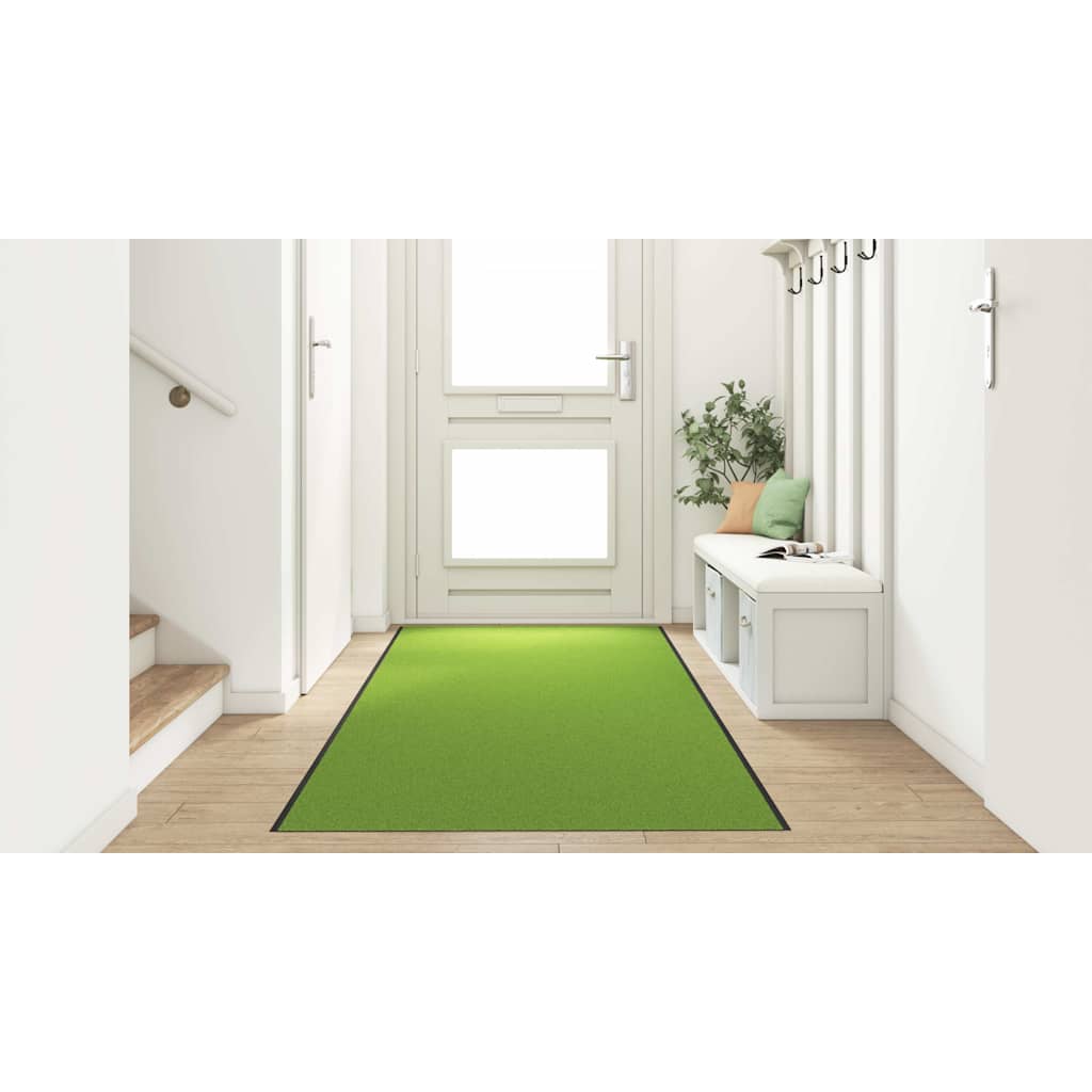 Ajtószőnyeg Egyéb Zöld és Fekete 120 x 350 cm Poliamid és PVC