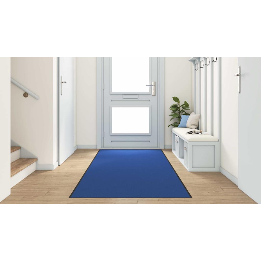 Ajtószőnyeg Egyéb Kék és Fekete 120 x 350 cm Poliamid és PVC