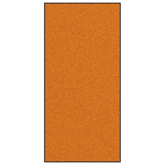 Ajtószőnyeg Narancs és Fekete 120 x 250 cm Poliamid és PVC