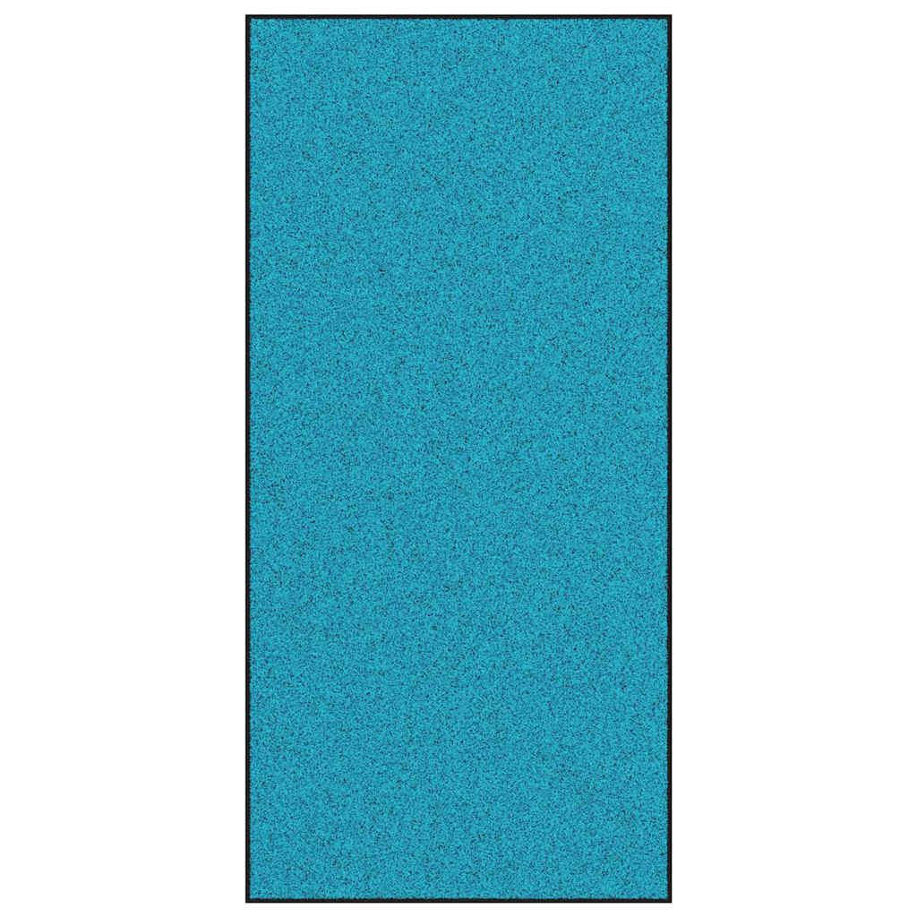 Ajtószőnyeg Egyéb Cián és Fekete 120 x 250 cm Poliamid és PVC