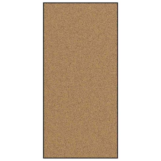 Ajtószőnyeg Egyéb Krém és fekete 120 x 250 cm Poliamid és PVC