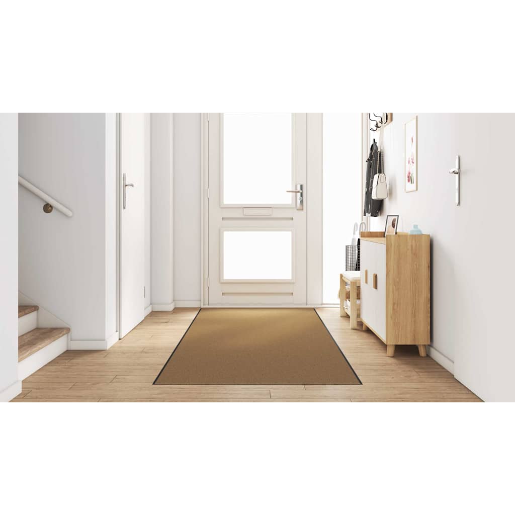 Ajtószőnyeg Egyéb Krém és fekete 120 x 400 cm Poliamid és PVC