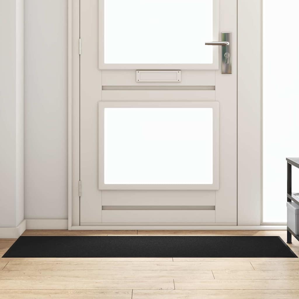 Ajtószőnyeg Fekete 60 x 180 cm 100% Poliamid