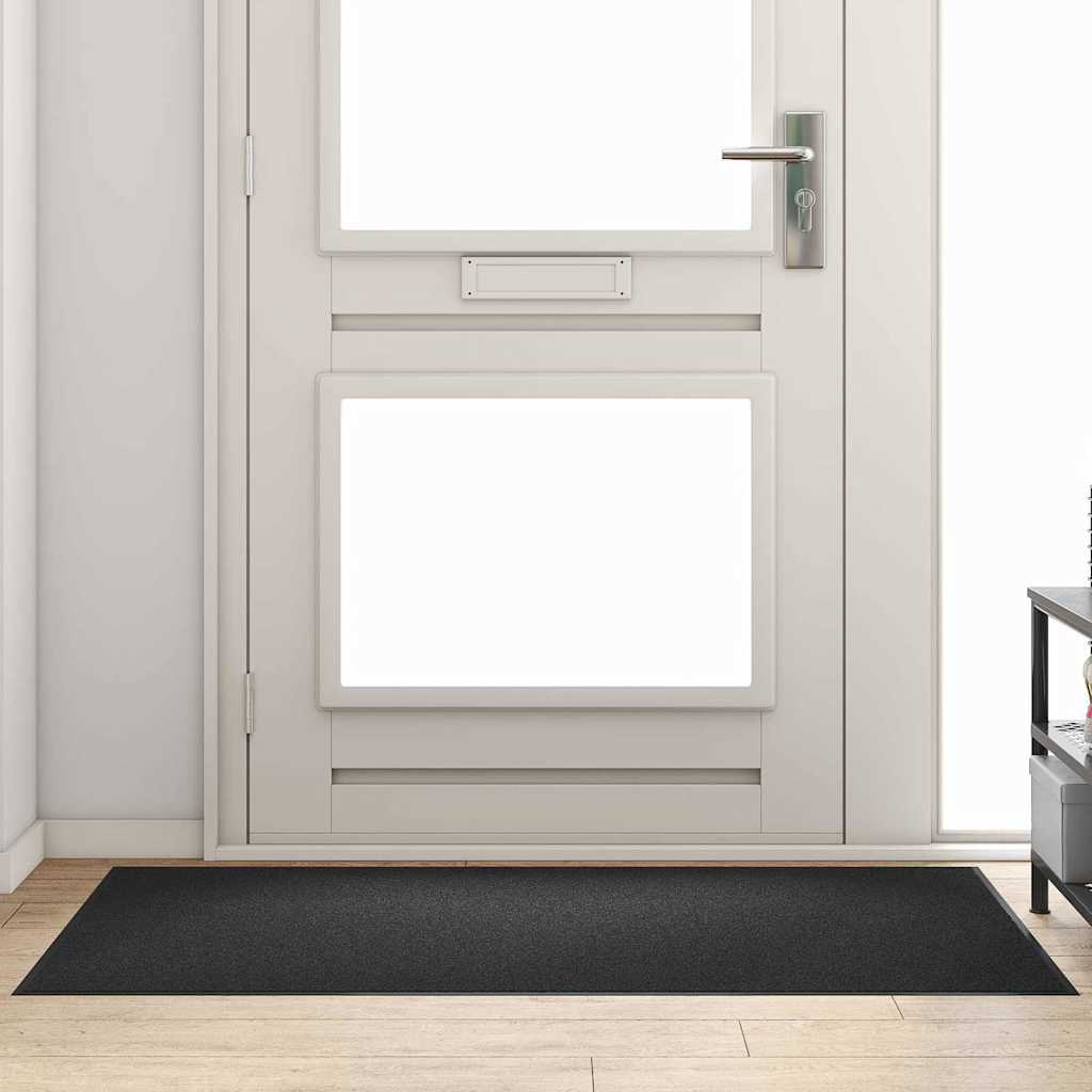 Ajtószőnyeg Fekete 90 x 150 cm 100% Poliamid