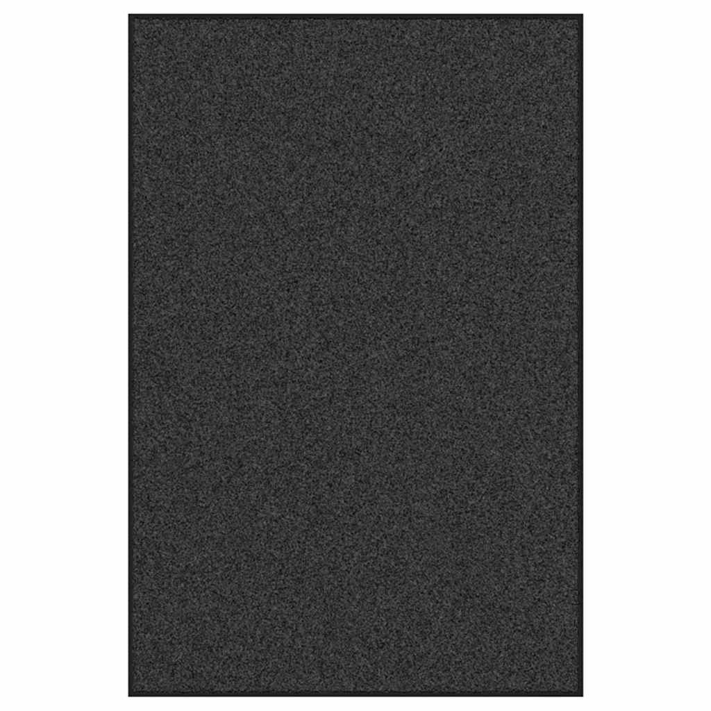 Ajtószőnyeg Antracit és fekete 120 x 180 cm 100% Poliamid