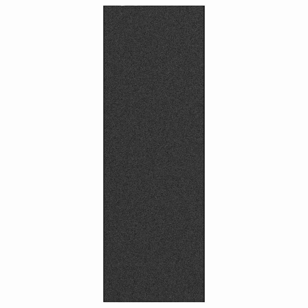 Ajtószőnyeg Antracit és fekete 120 x 350 cm 100% Poliamid