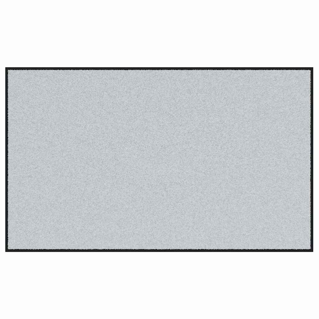 Ajtószőnyeg Szürke és fekete 90 x 150 cm 100% Poliamid