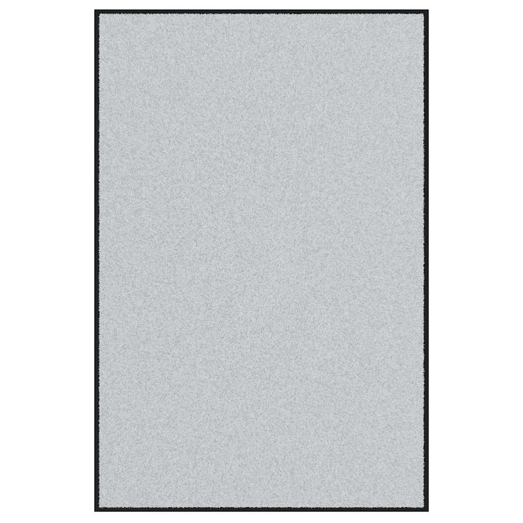 Ajtószőnyeg Szürke és fekete 120 x 180 cm 100% Poliamid