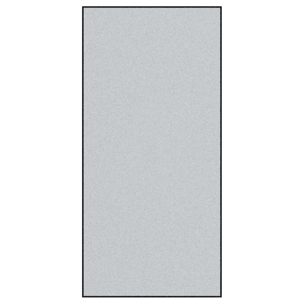 Ajtószőnyeg Szürke és fekete 120 x 250 cm 100% Poliamid