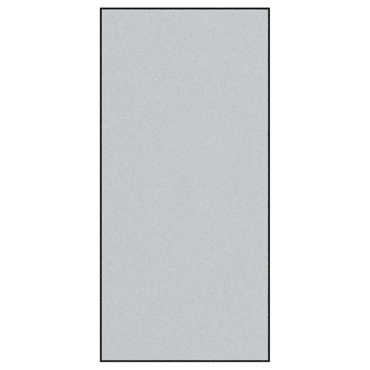 Ajtószőnyeg Szürke és fekete 120 x 250 cm 100% Poliamid