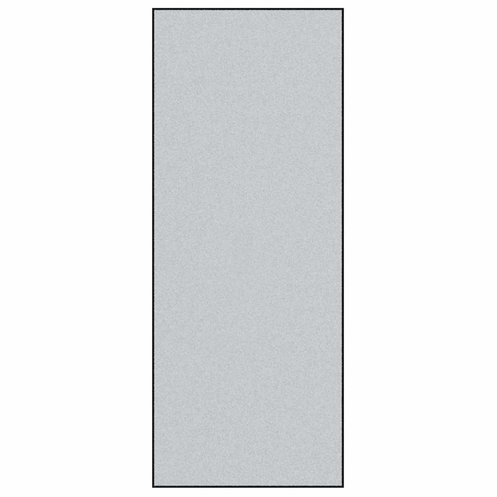 Ajtószőnyeg Szürke és fekete 120 x 300 cm 100% Poliamid