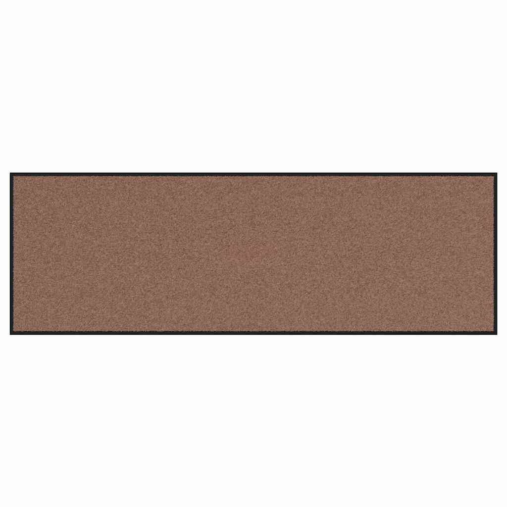 Ajtószőnyeg Barna és fekete 60 x 180 cm 100% Poliamid