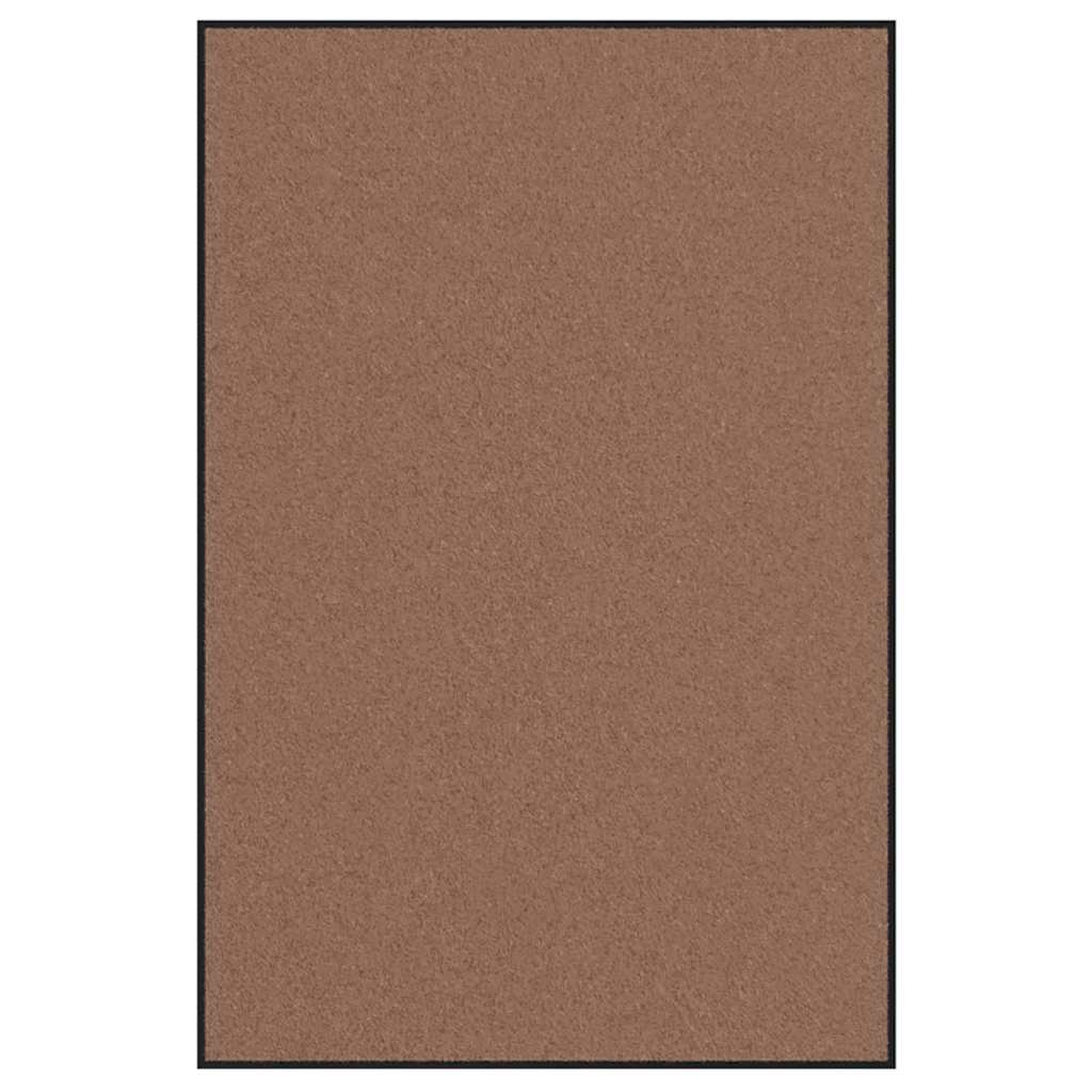 Ajtószőnyeg Barna és fekete 120 x 180 cm 100% Poliamid