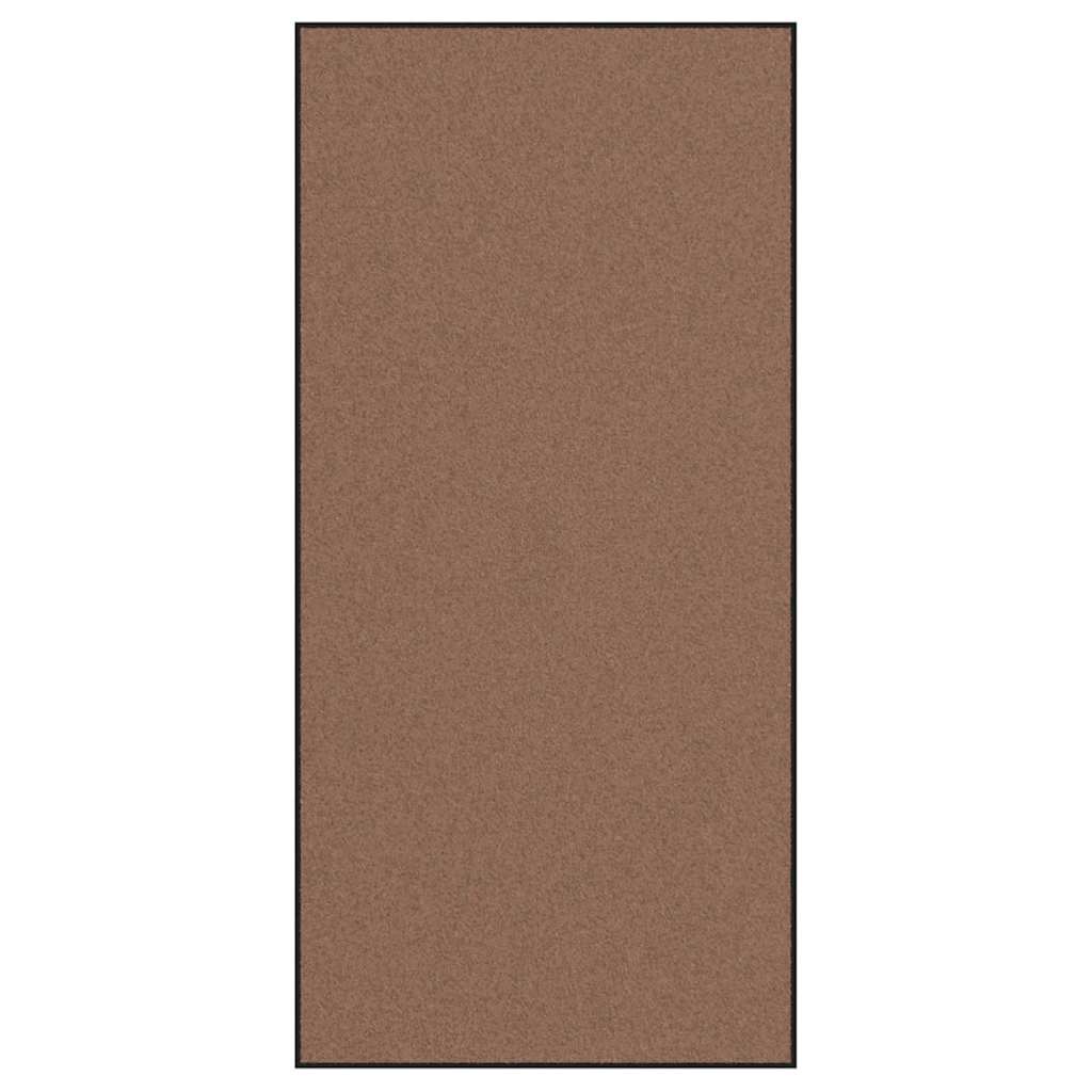 Ajtószőnyeg Barna és fekete 120 x 250 cm 100% Poliamid
