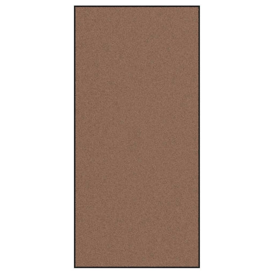 Ajtószőnyeg Barna és fekete 120 x 250 cm 100% Poliamid