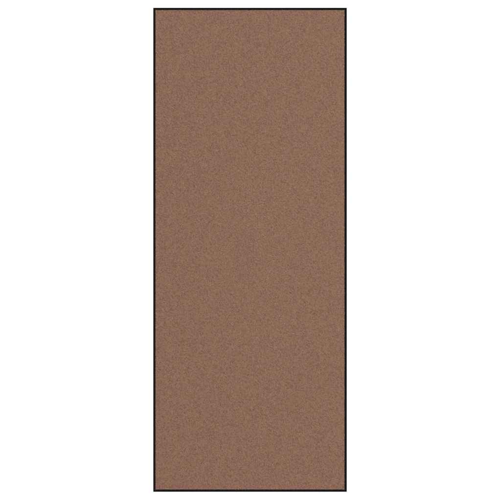Ajtószőnyeg Barna és fekete 120 x 300 cm 100% Poliamid