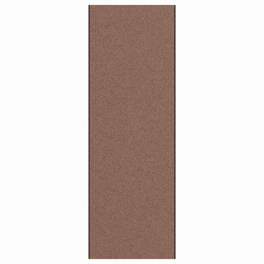 Ajtószőnyeg Barna és fekete 120 x 350 cm 100% Poliamid