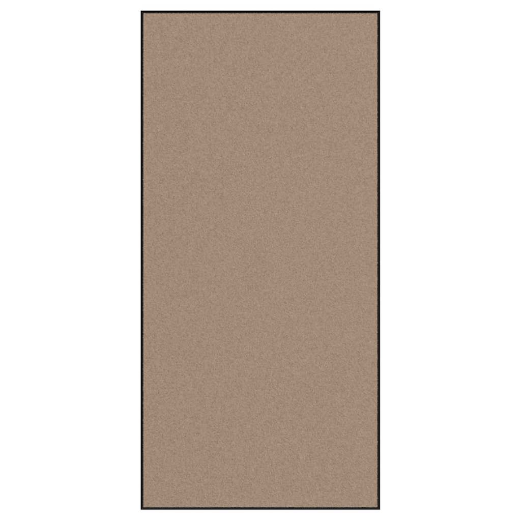 Ajtószőnyeg Beige és fekete 120 x 250 cm 100% Poliamid