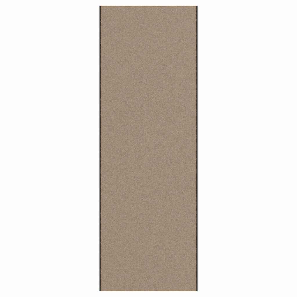 Ajtószőnyeg Beige és fekete 120 x 350 cm 100% Poliamid