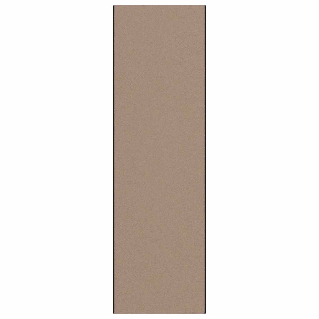 Ajtószőnyeg Beige és fekete 120 x 400 cm 100% Poliamid