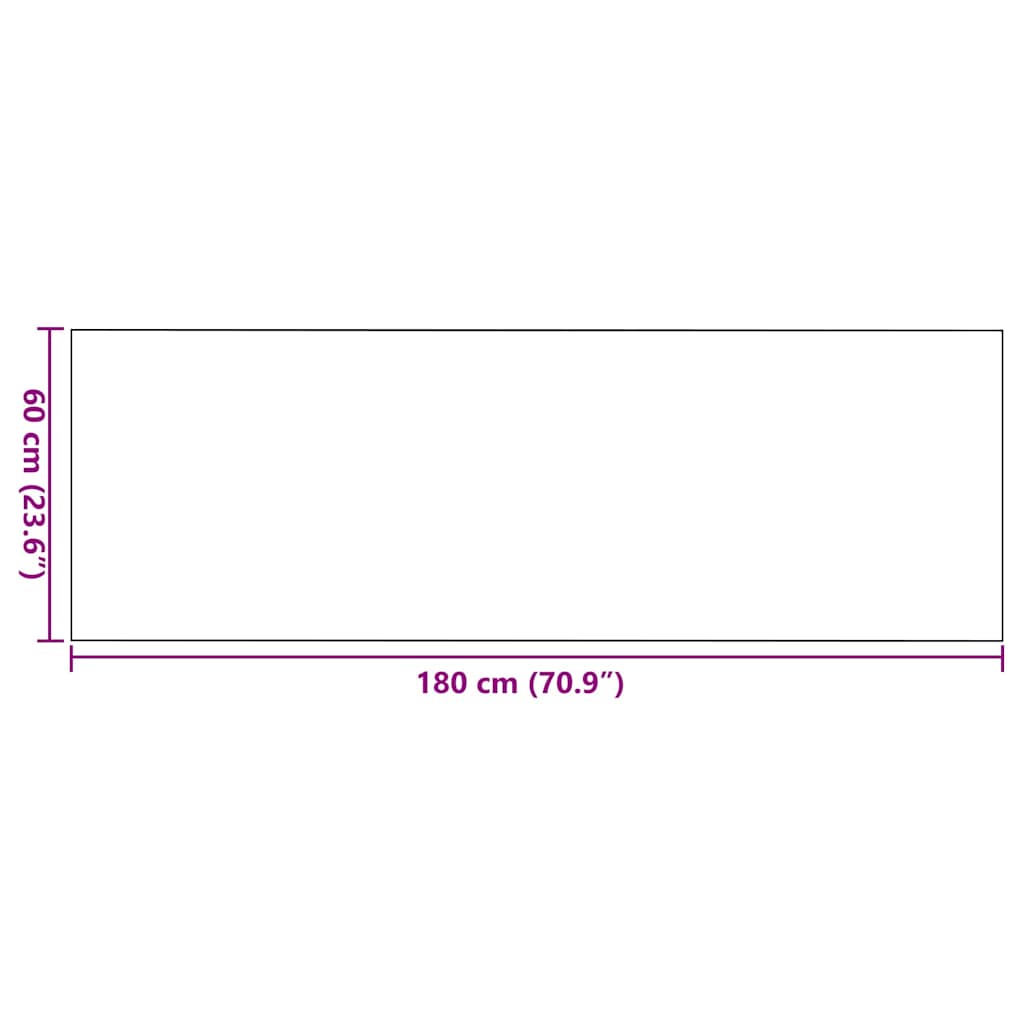 Ajtószőnyeg Piros és Fekete 60 x 180 cm 100% Poliamid