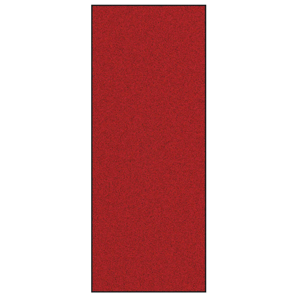 Ajtószőnyeg Piros és Fekete 120 x 300 cm 100% Poliamid