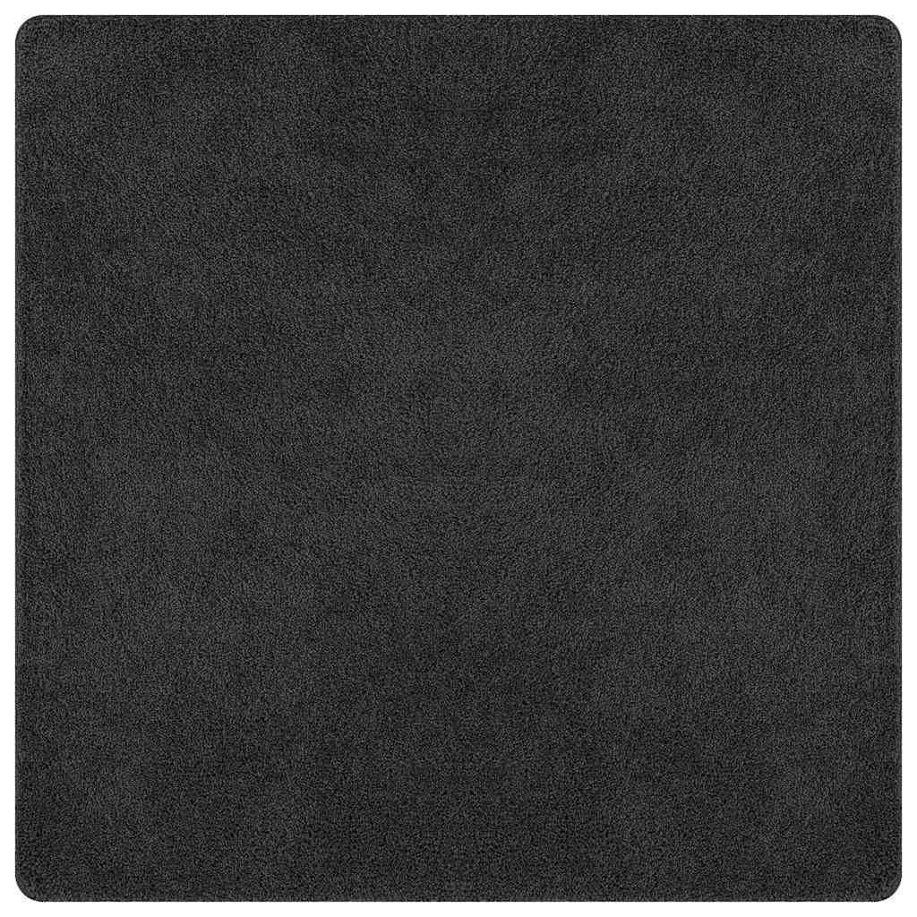 Csúszásgátló Shaggy Szőnyeg Sötétszürke 200 x 200 cm PP