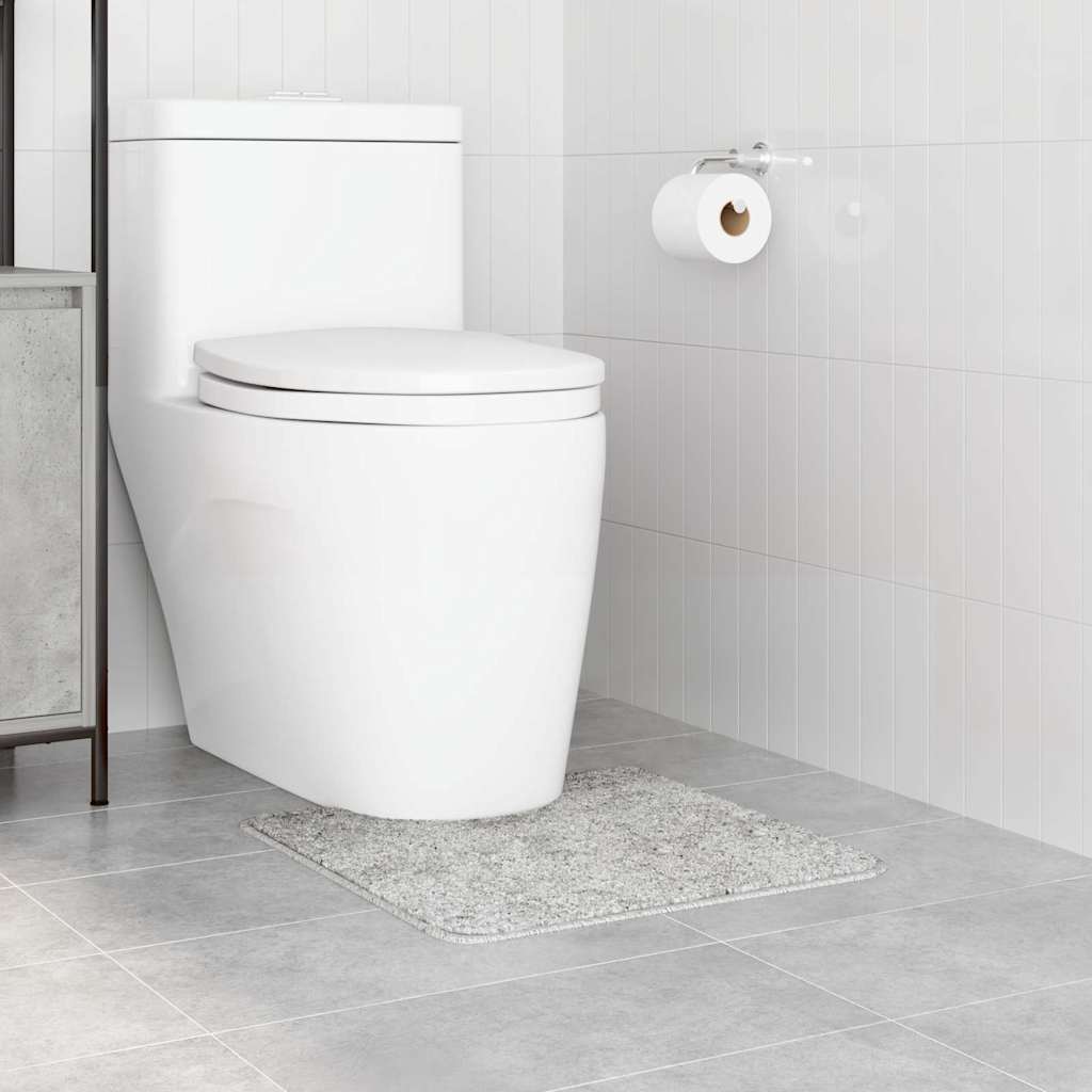 Csúszásgátló Fürdőszőnyeg WC Nyírással Szürke 50 x 50 cm PP