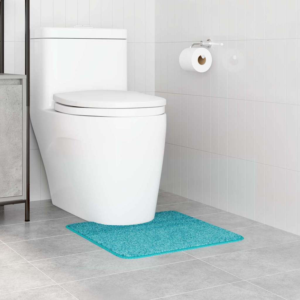 Csúszásgátló Fürdőszőnyeg WC Nyírással Türkiz 50 x 50 cm PP