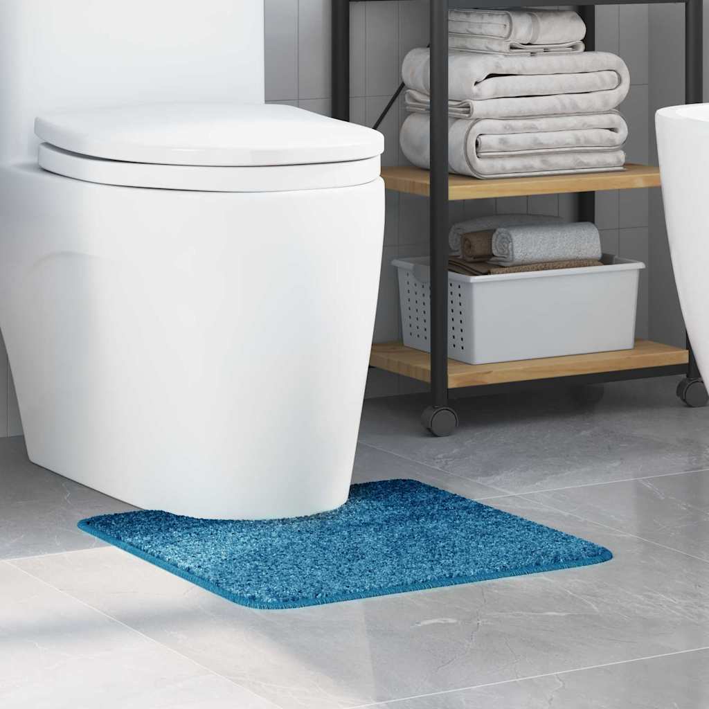 Csúszásgátló Fürdőszőnyeg WC Nyírással Kék 50 x 50 cm PP