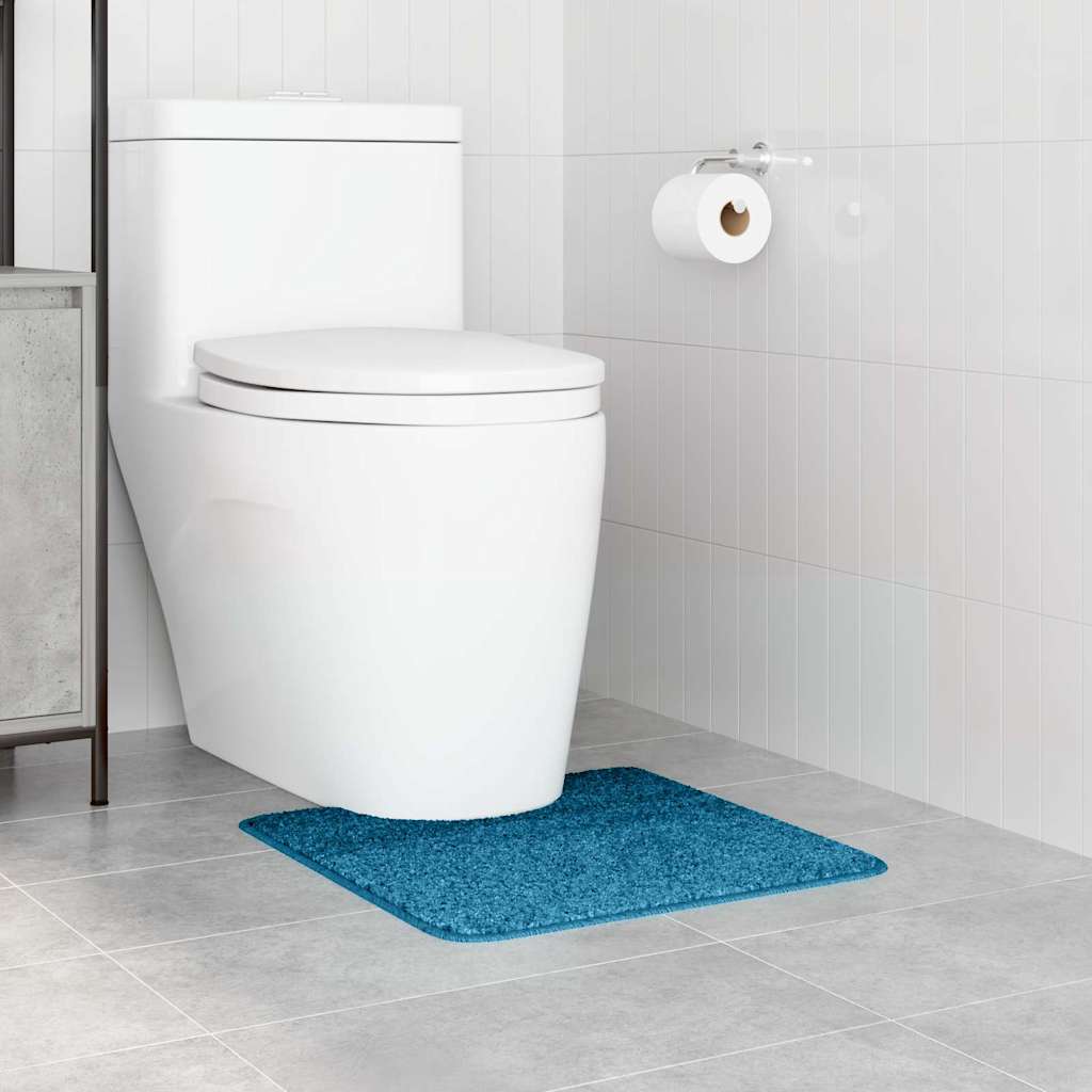 Csúszásgátló Fürdőszőnyeg WC Nyírással Kék 50 x 50 cm PP