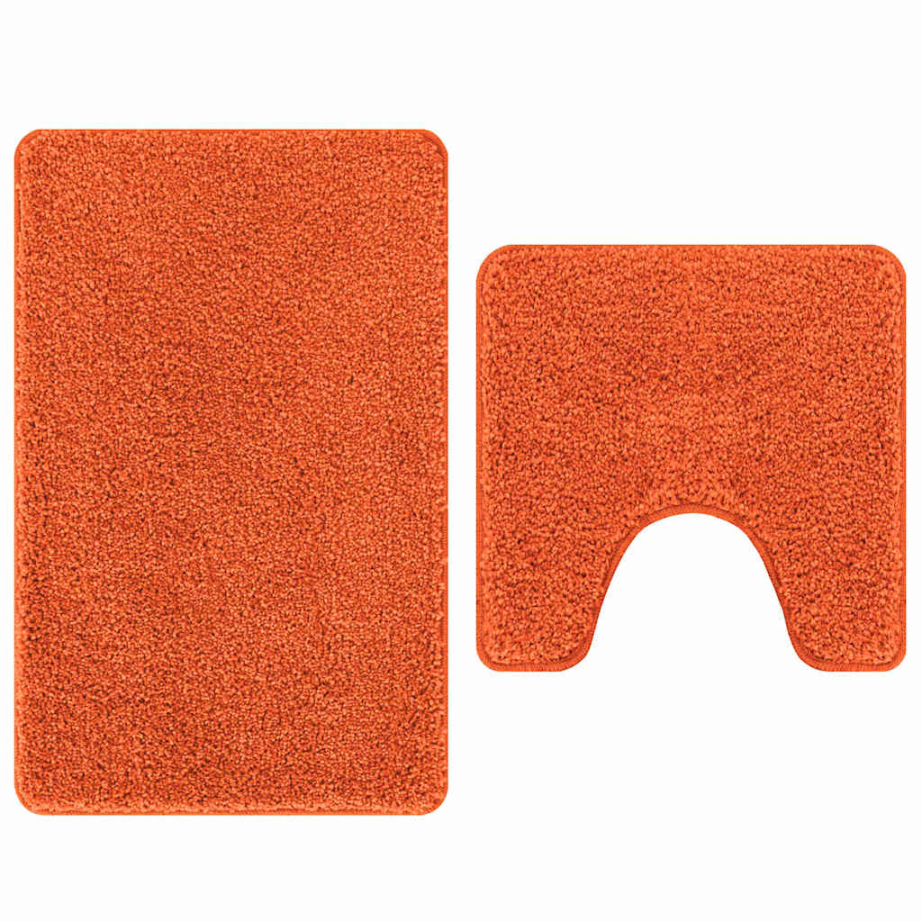 Csúszásmentes fürdőszőnyeg készlet 2 pcs Narancssárga PP