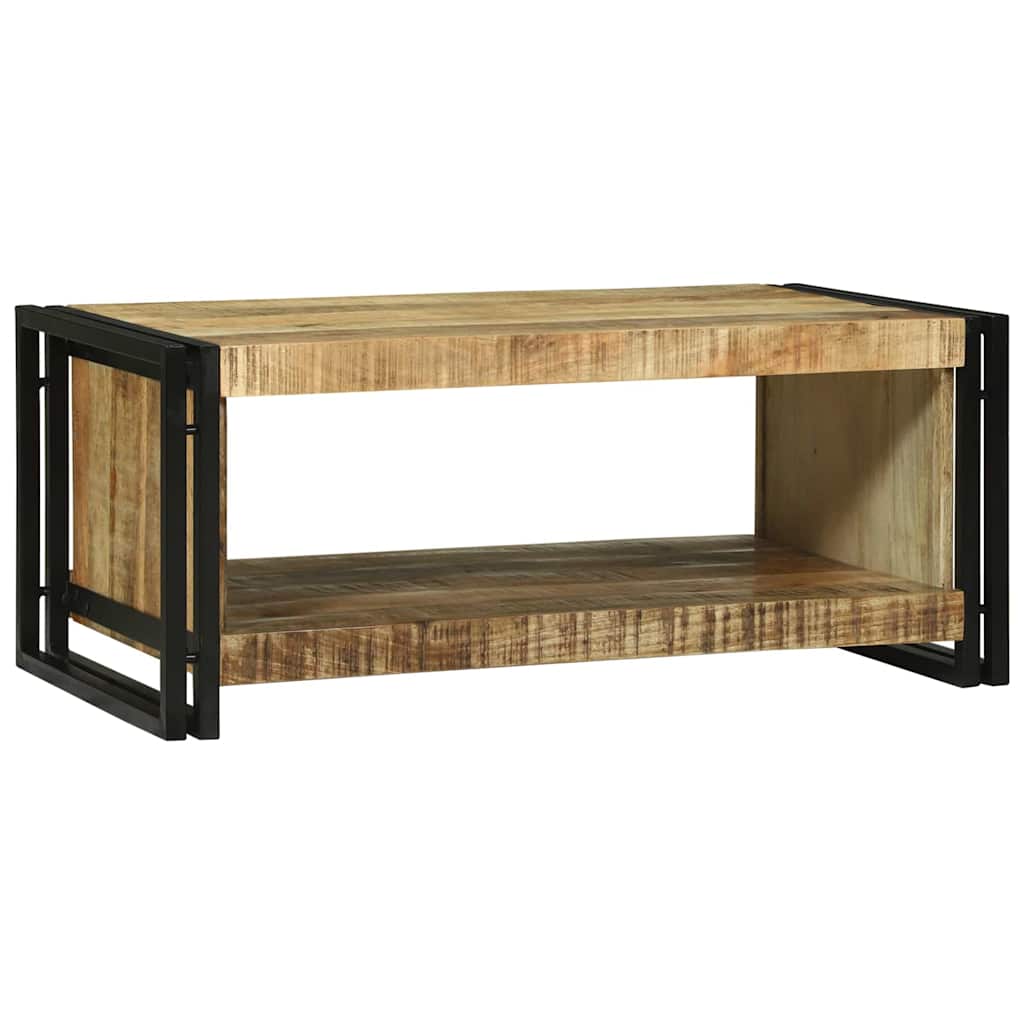 Dohányzóasztal Barna 90 x 50 x 38 cm Tömör Mangófát