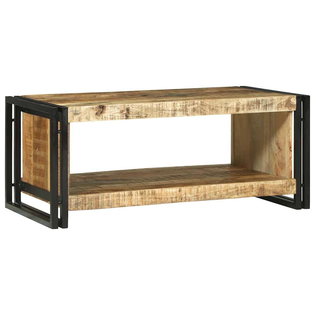 Dohányzóasztal Barna 90 x 50 x 38 cm Tömör Mangófát