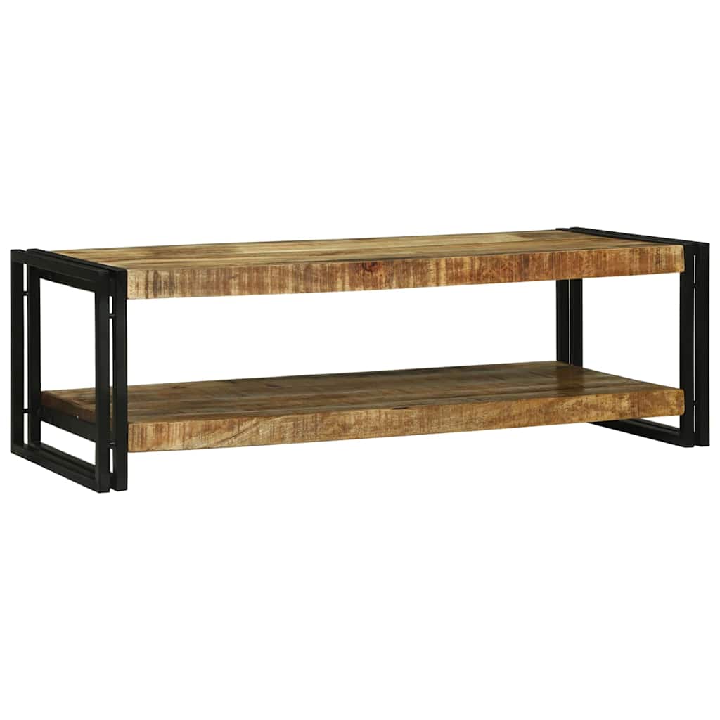 Dohányzóasztal Barna 120 x 50 x 38 cm Tömör Mangófát