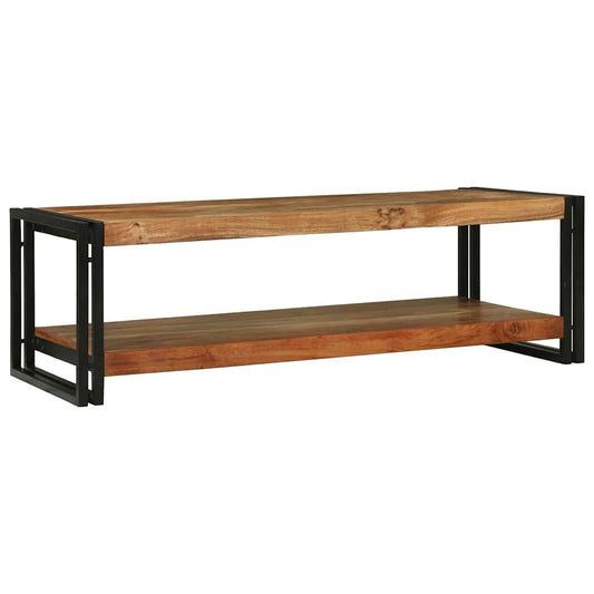Dohányzóasztal Barna 120 x 50 x 38 cm Tömör Akácfa