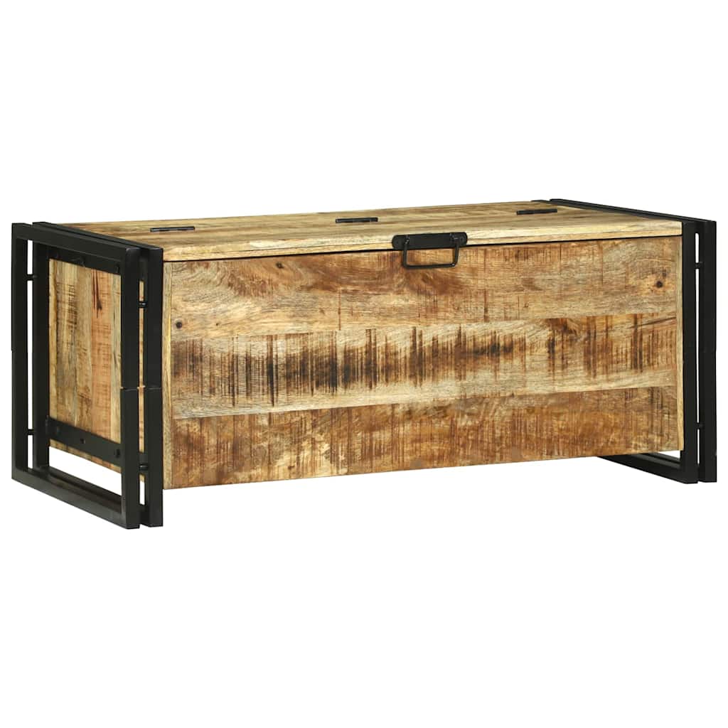 Dohányzóasztal fiókkal Barna 90 x 50 x 38 cm Tömör Mangófát