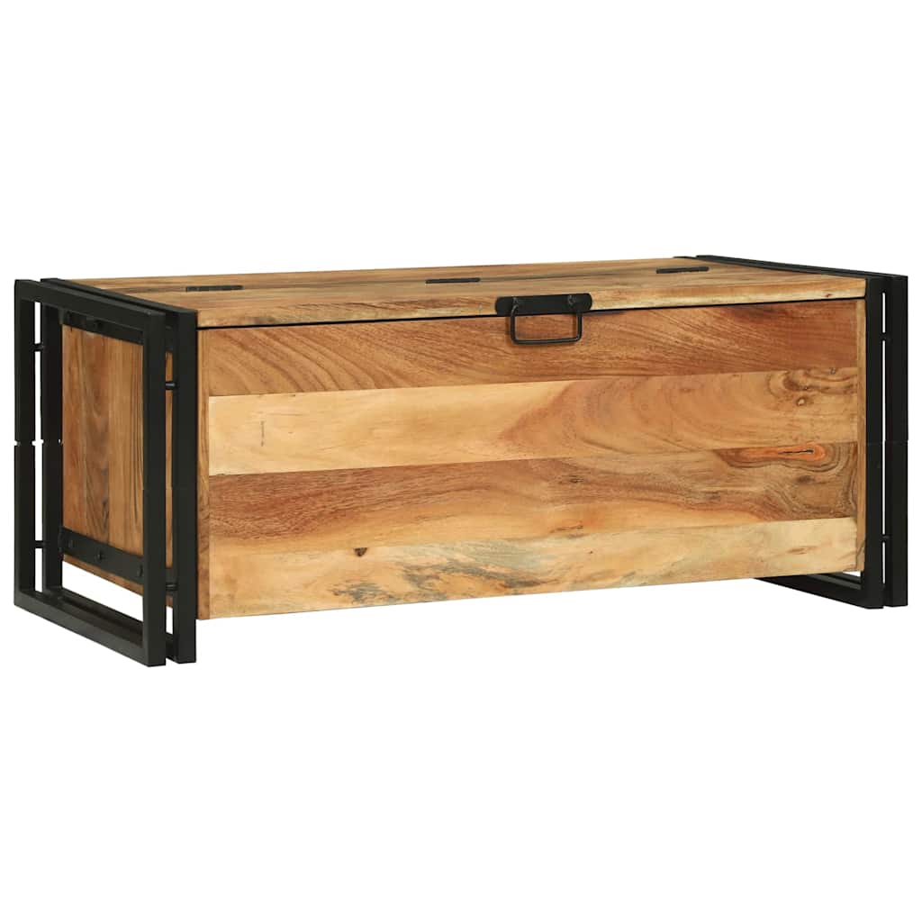 Dohányzóasztal fiókkal Barna 90 x 50 x 38 cm Tömör Akácfa