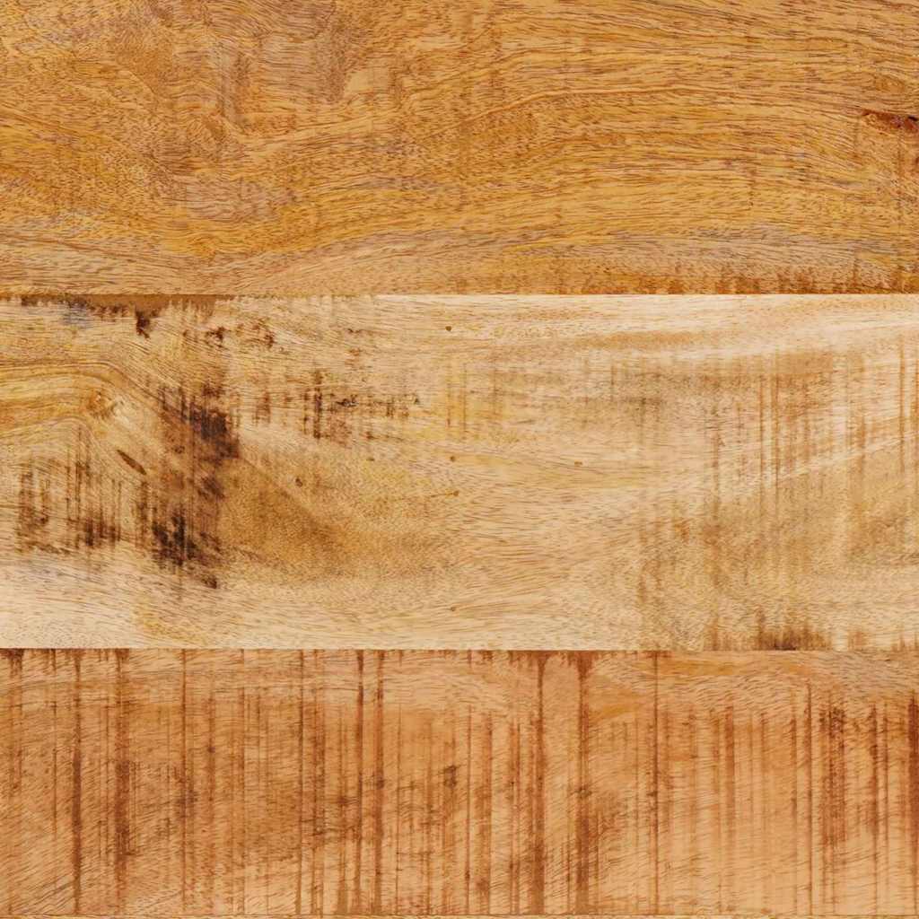 Konzolasztal polcokkal Barna 90 x 33 x 75 cm Tömör Mangófát