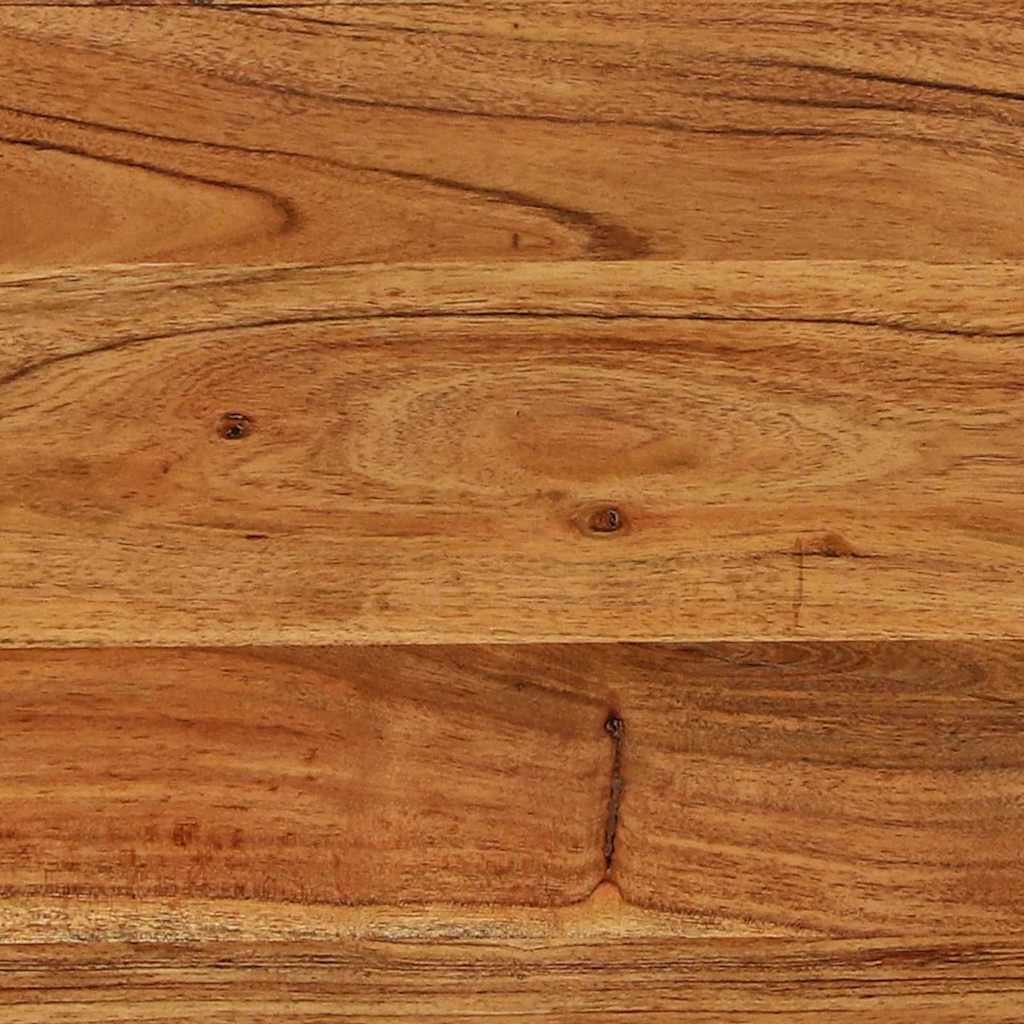 Konzolasztal polcokkal Barna 90 x 33 x 75 cm Tömör Akácfa